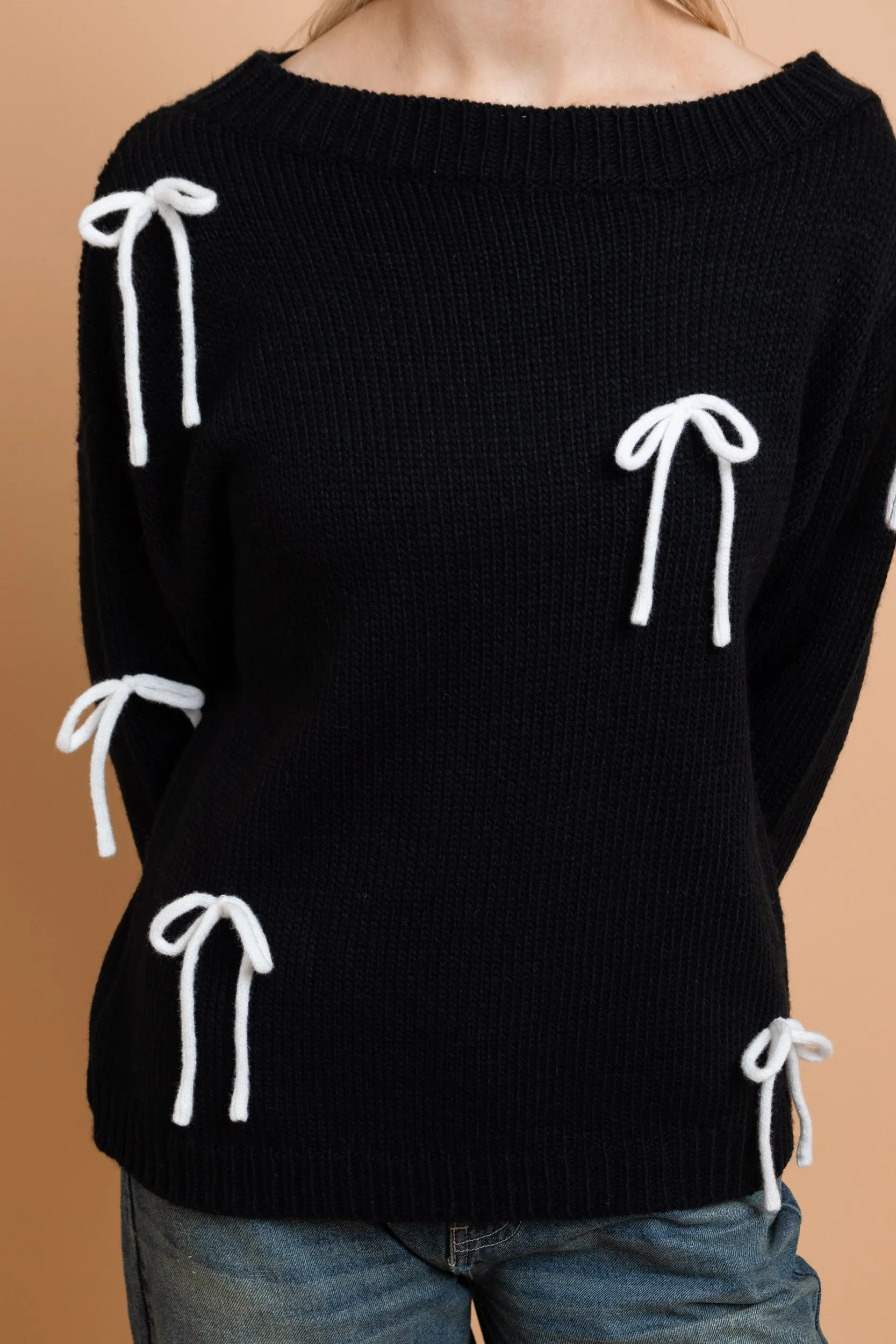 Daisy Street Bow Detail Jumper