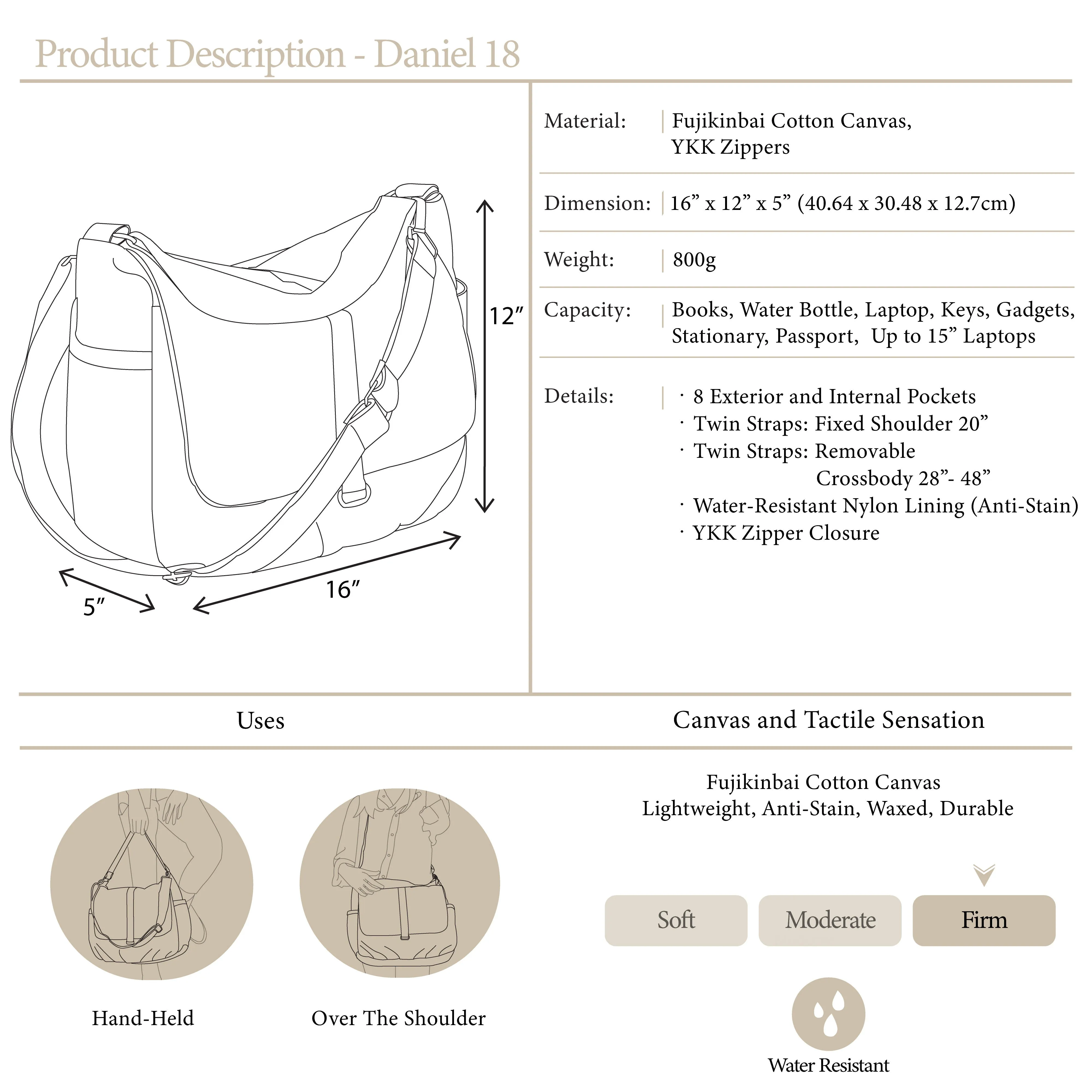 Daniel 18 Gray | Messenger Bag