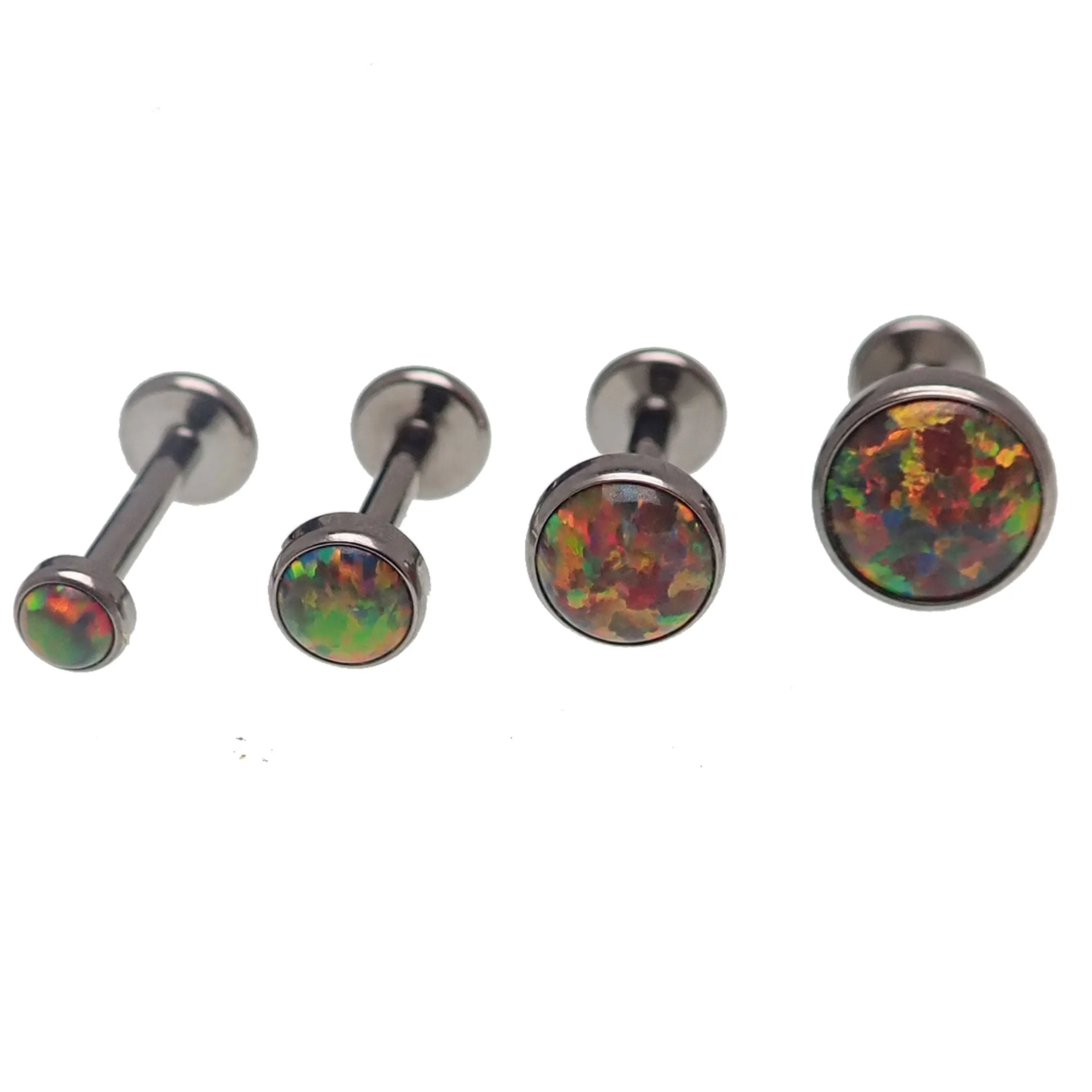 Dark Cherry Opal Titanium flat back