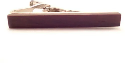 Dark Wood Tie Clip