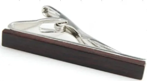 Dark Wood Tie Clip