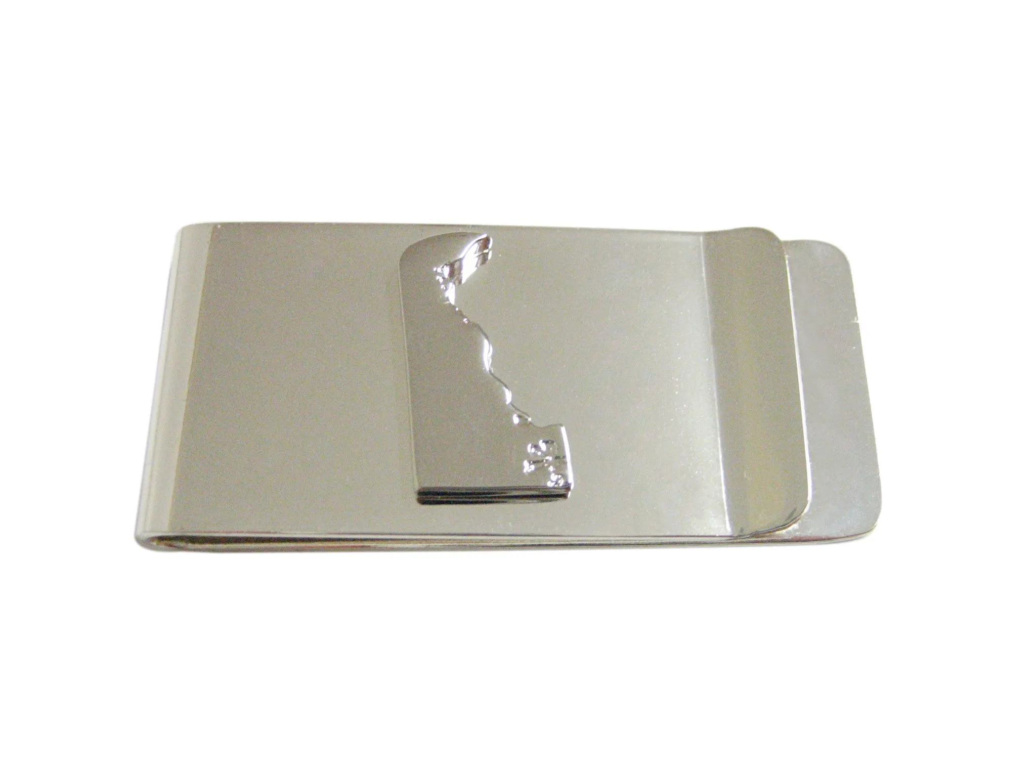 Delaware State Map Shape Money Clip