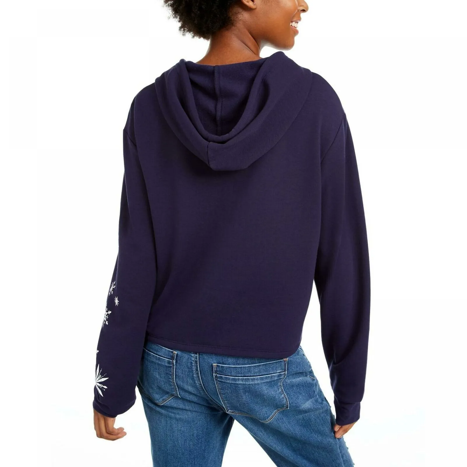 Disney Women's Junior Fit Frozen II Pullover Hoodie Sweatshirt