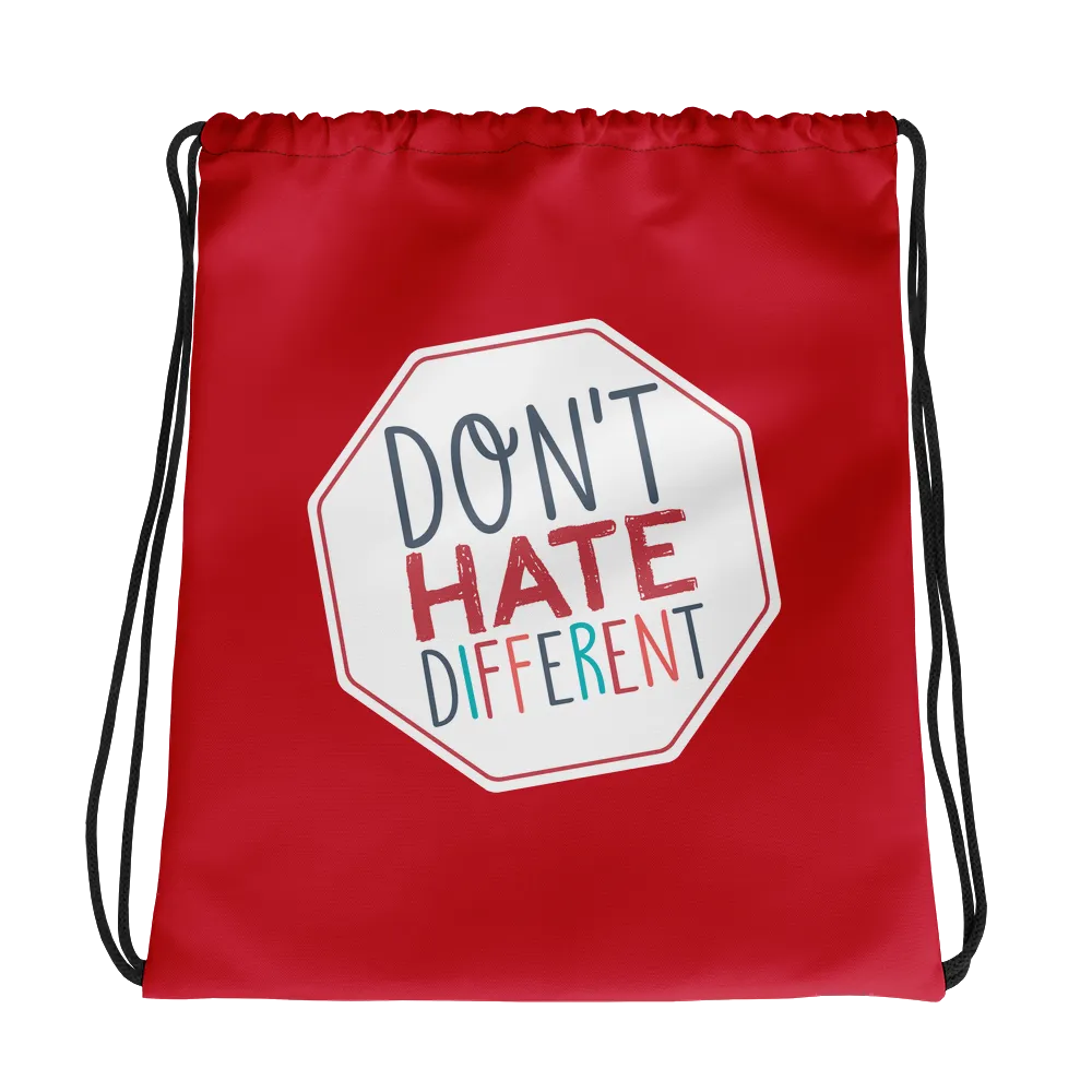 Don't Hate Different (Drawstring Bag)