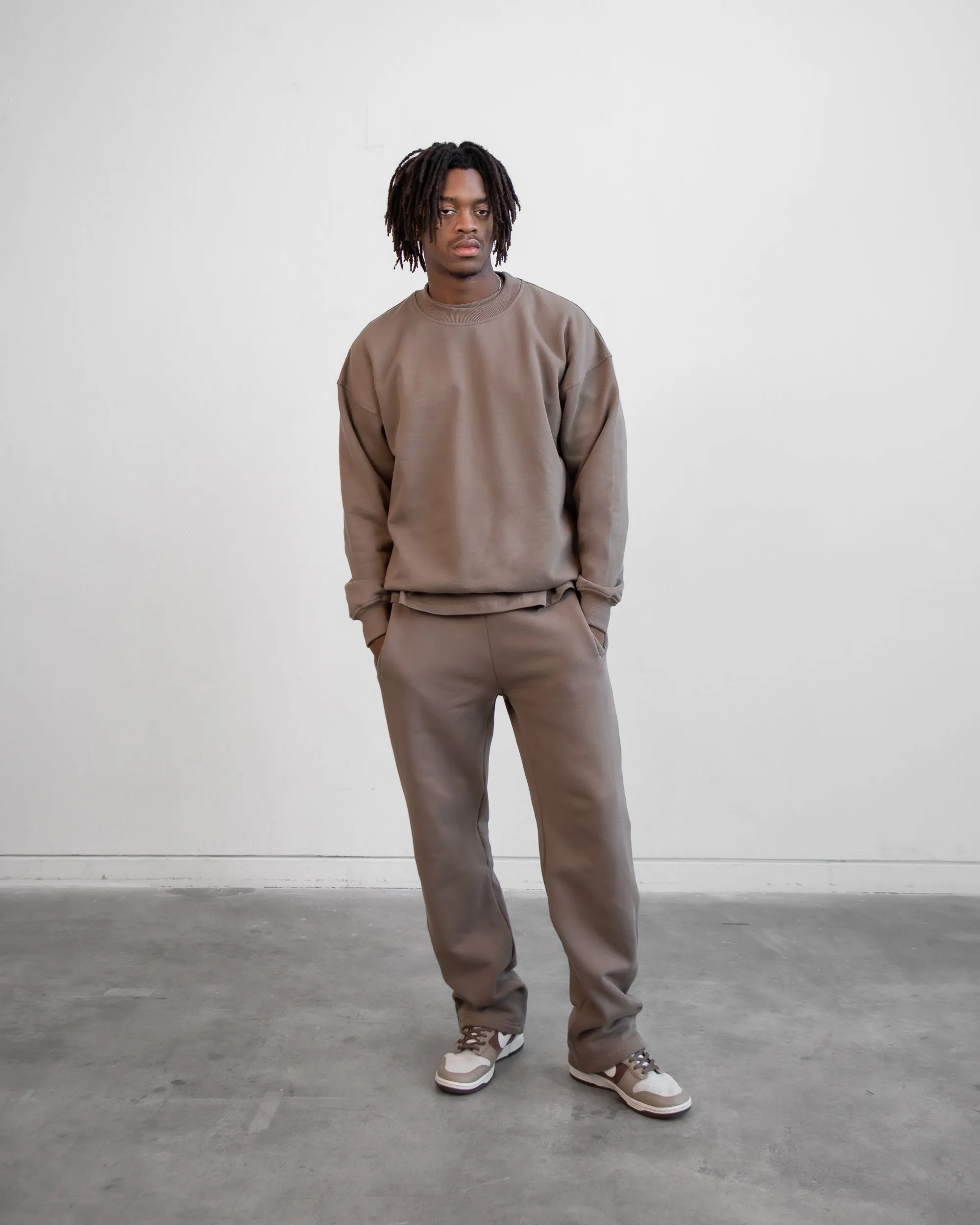 Drop Shoulder Crewneck - Earth