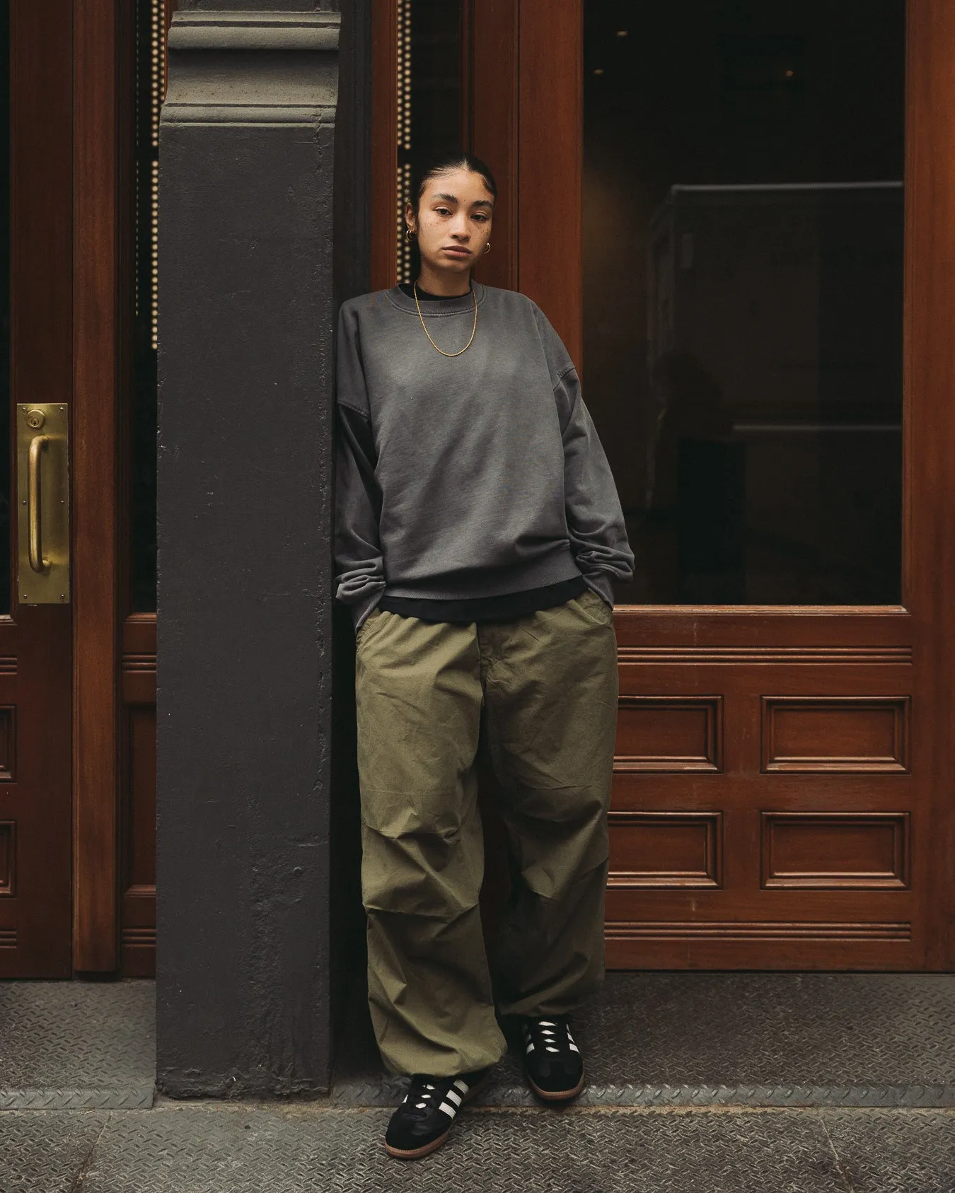Drop Shoulder Crewneck - Vintage Grey