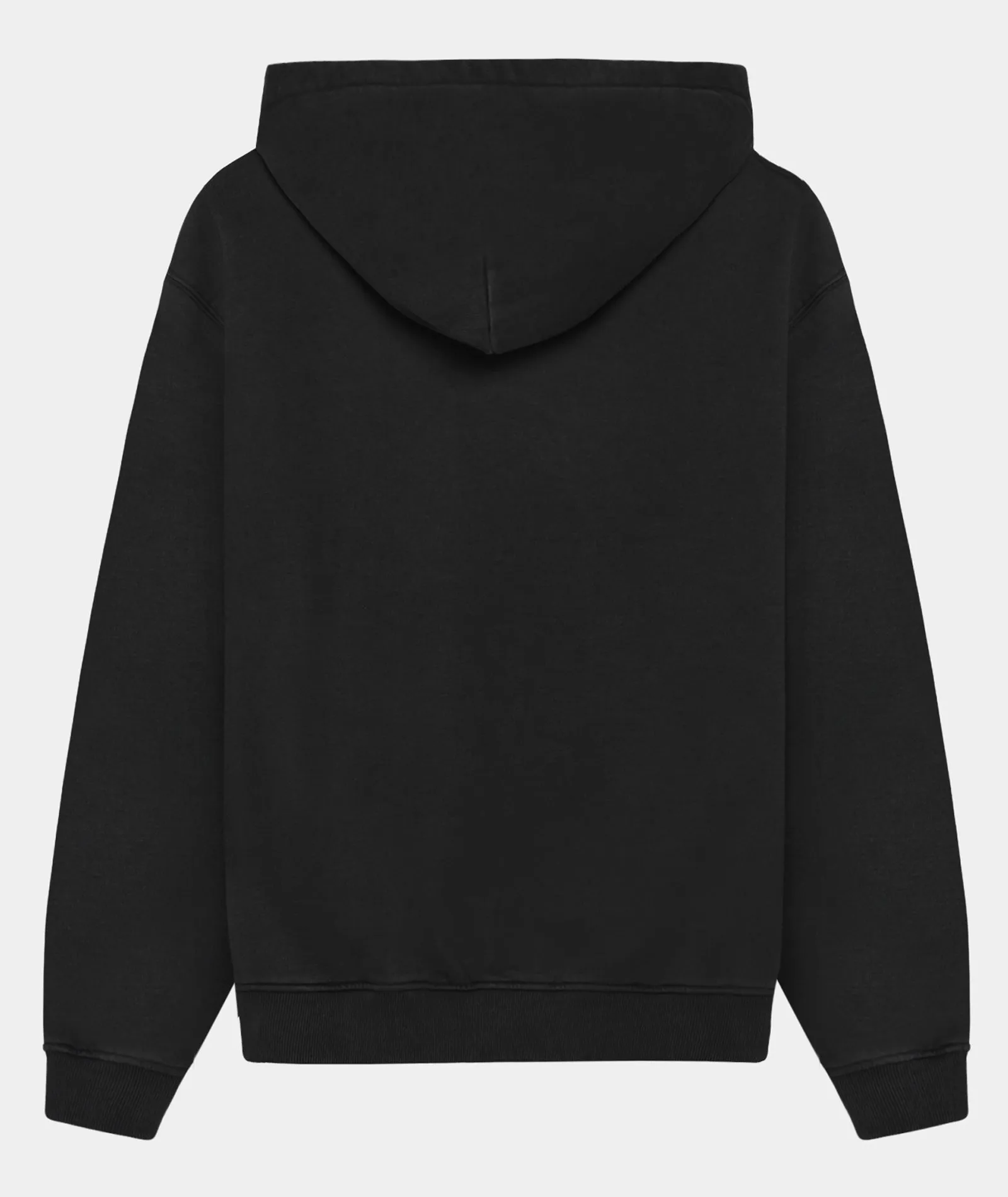 Drop Shoulder Hoodie - Acid Black