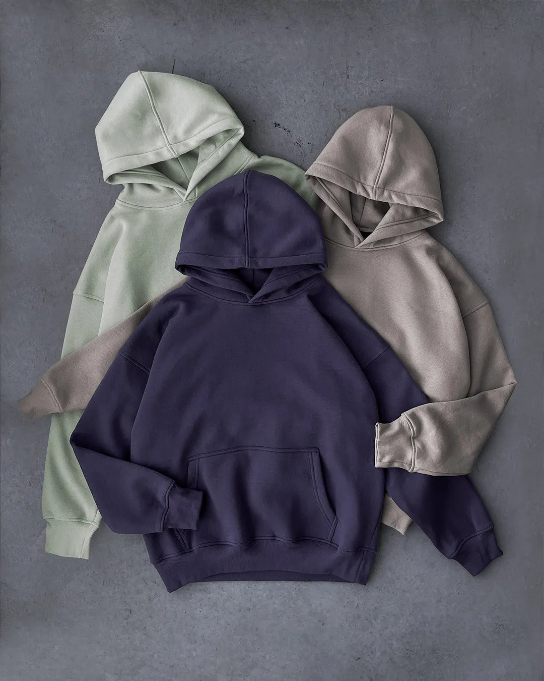 Drop Shoulder Hoodie - Midnight