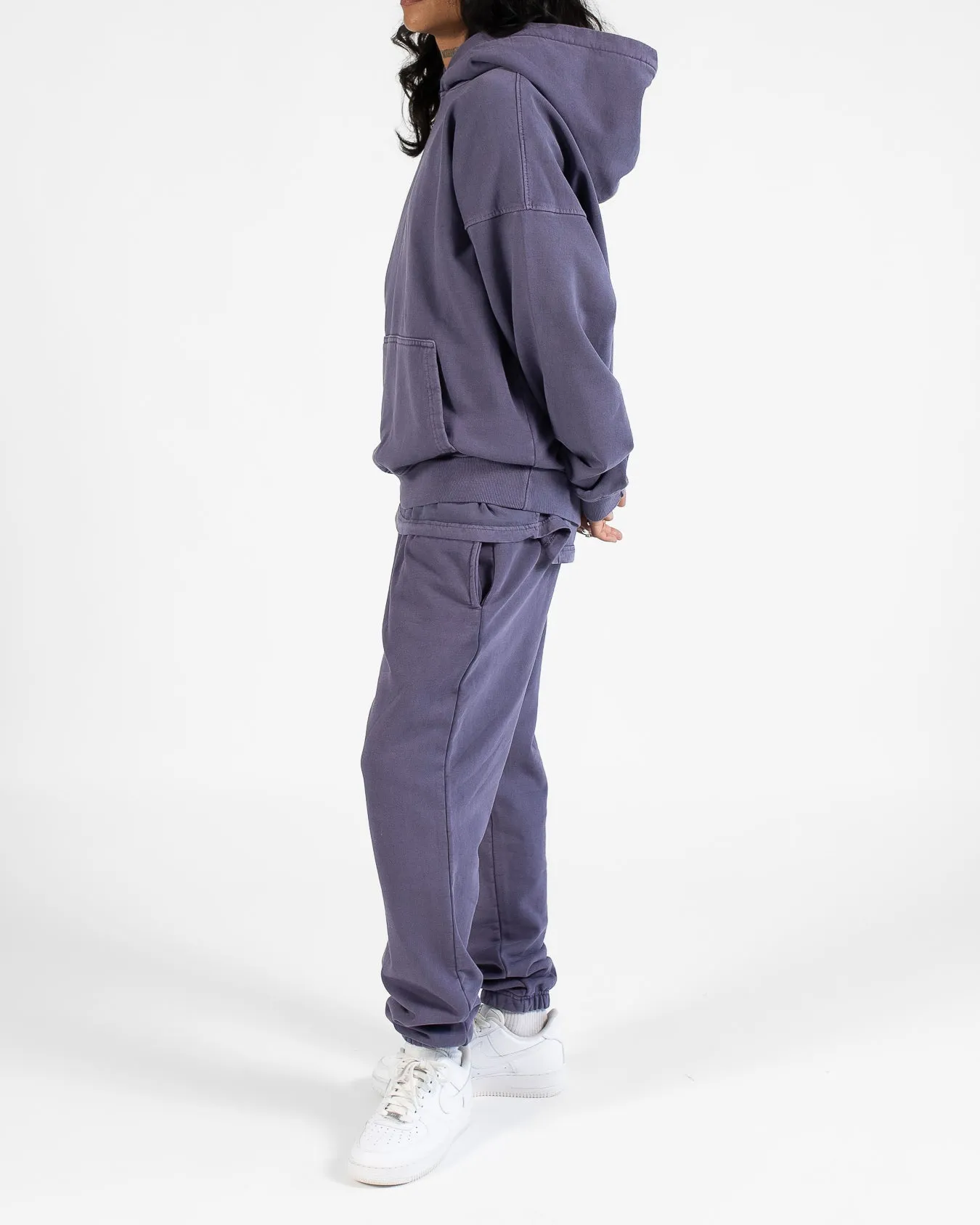 Drop Shoulder Hoodie - Vintage Midnight