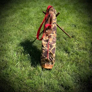 Duck Camo/English Tan Heritage Cordura Sunday Golf Bag