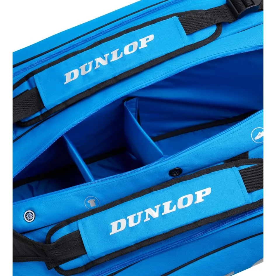 Dunlop 2023 FX Performance Black & Blue 12 Racquet Thermo Racquet Bag