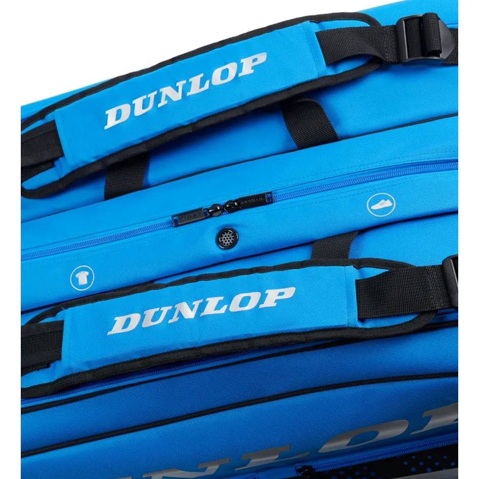 Dunlop 2023 FX Performance Black & Blue 12 Racquet Thermo Racquet Bag