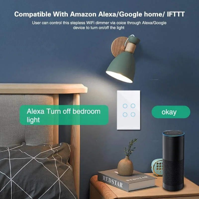 EACHEN Wifi Smart Light Switch (NO NEUTRAL REQUIRED)