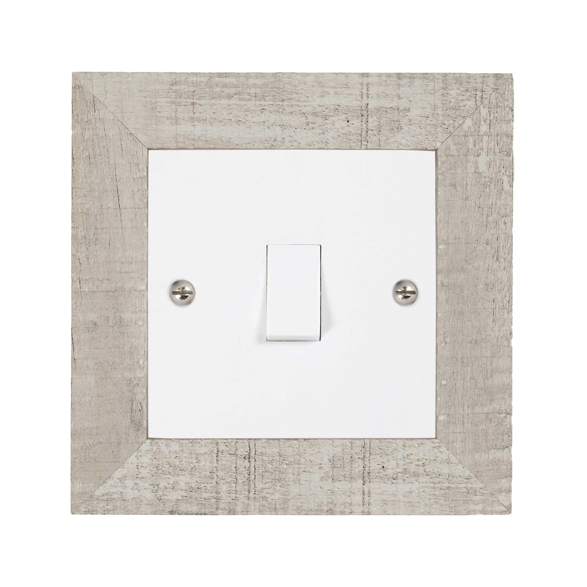 ElekTek Decorative Switch Surround Frame Cover Finger Plate Modena Light Wood Effects