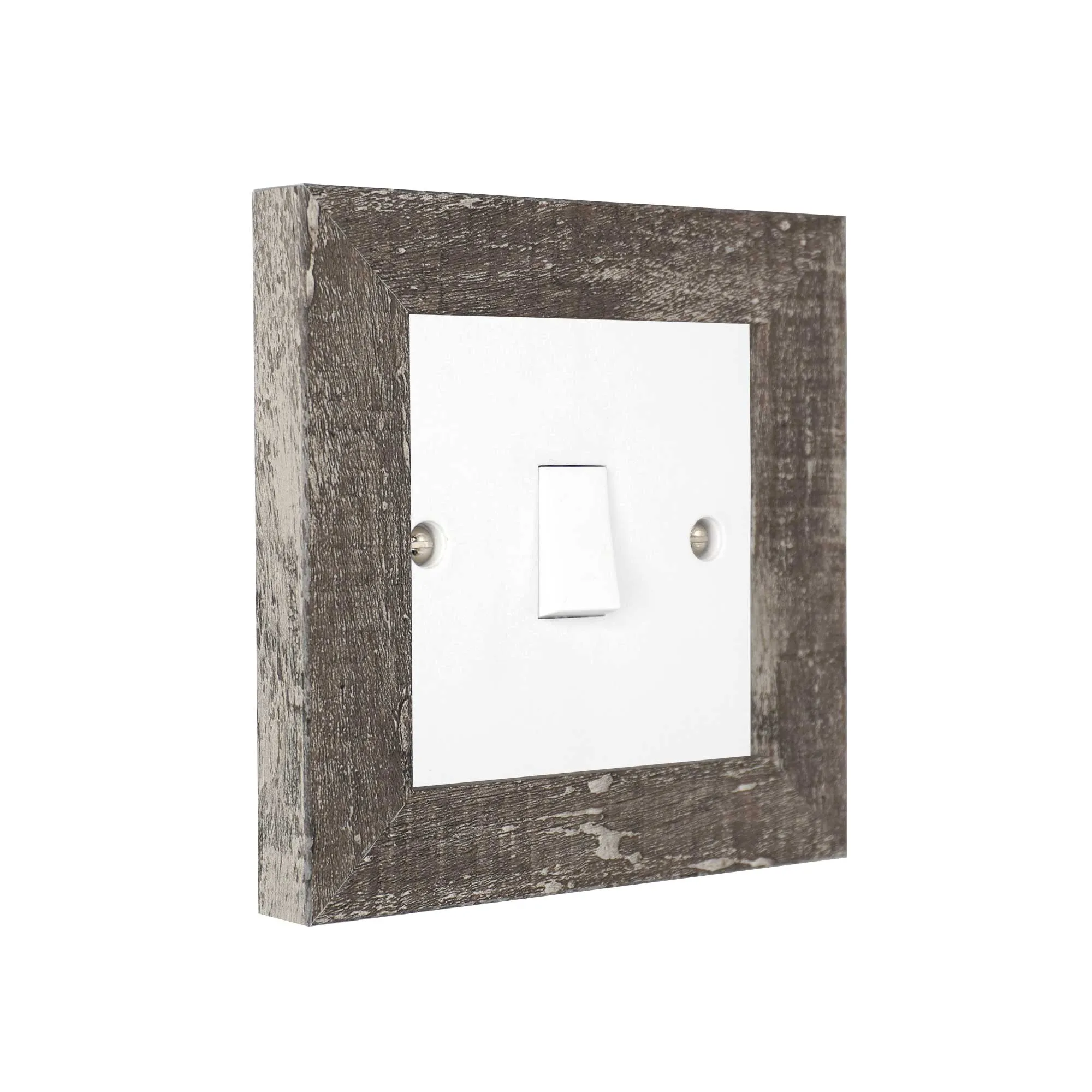 ElekTek Decorative Switch Surround Frame Cover Finger Plate Modena Light Wood Effects