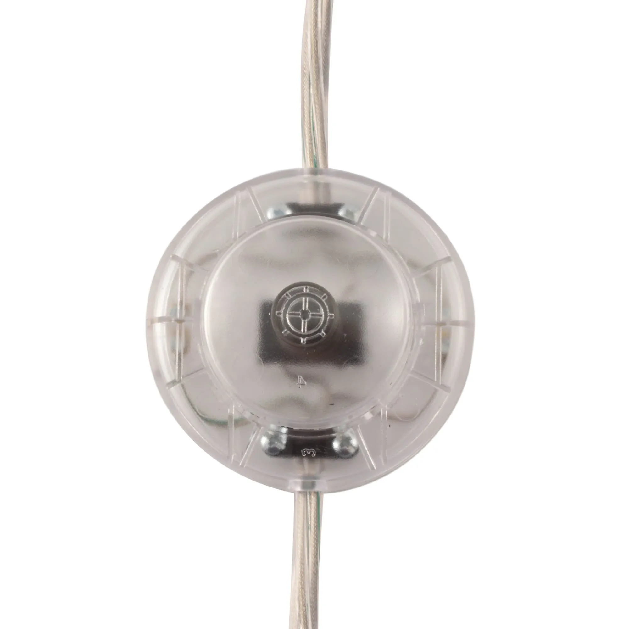 ElekTek Foot Press Switch In Line Push Button Large 65mm Diameter Use 2 or 3 Core Flex Colours