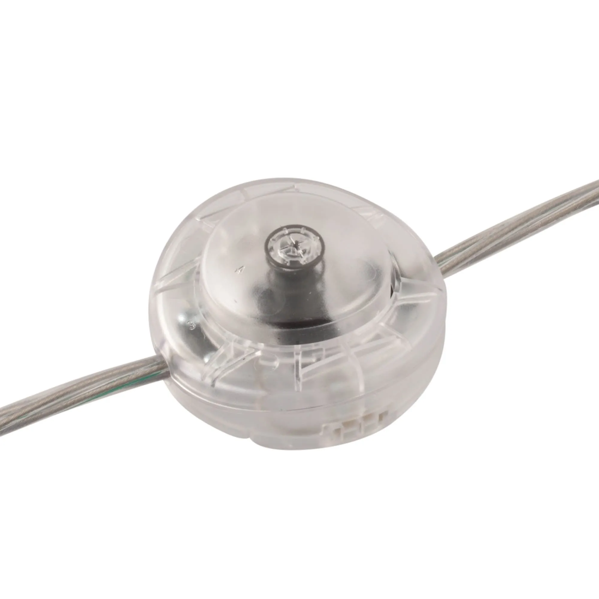 ElekTek Foot Press Switch In Line Push Button Large 65mm Diameter Use 2 or 3 Core Flex Colours