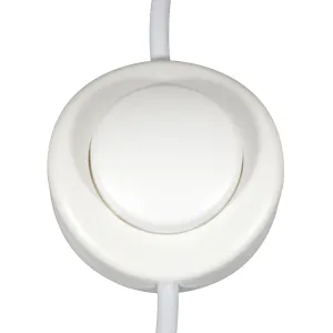 ElekTek Foot Press Switch In Line Push Button Large 65mm Diameter Use 2 or 3 Core Flex Colours