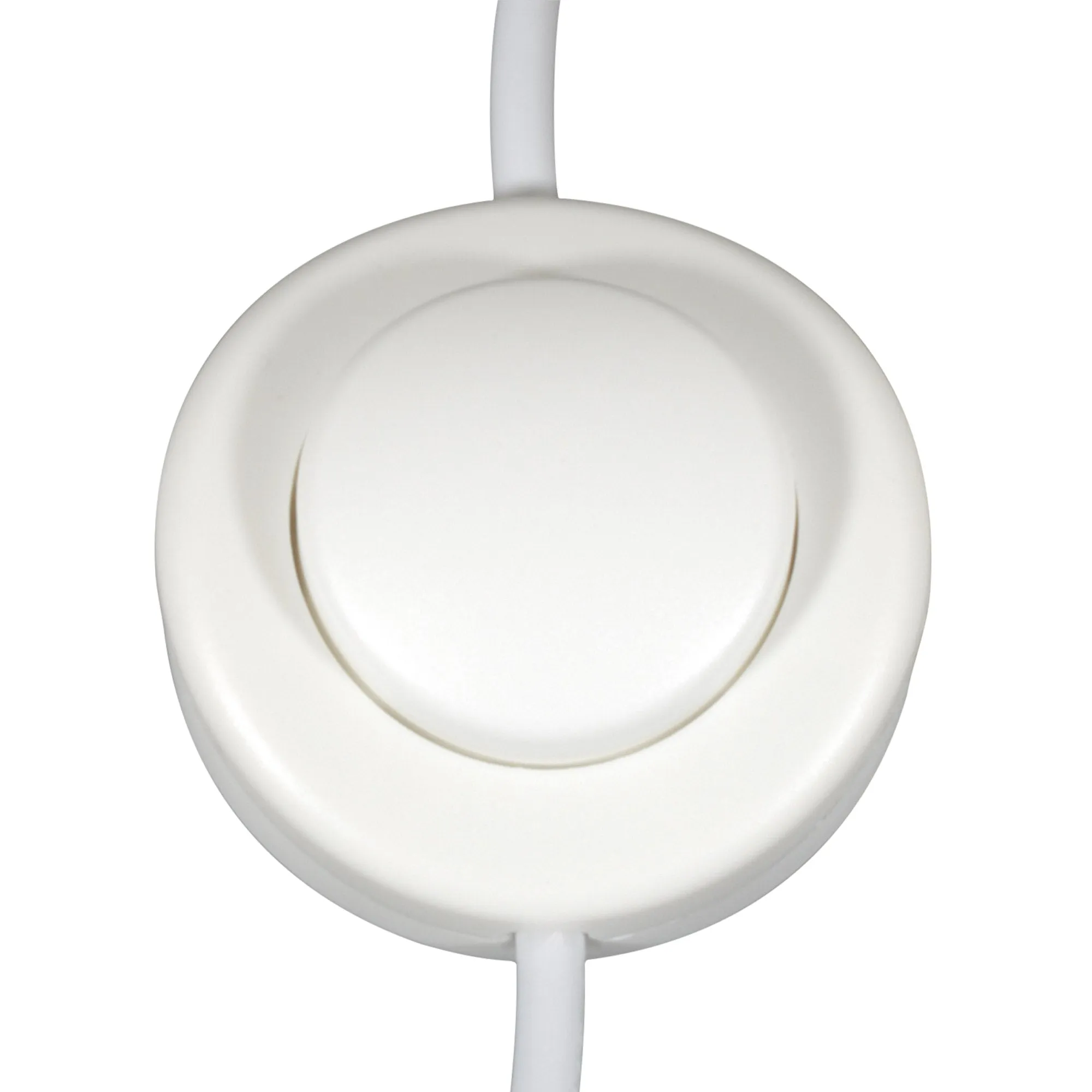 ElekTek Foot Press Switch In Line Push Button Large 65mm Diameter Use 2 or 3 Core Flex Colours