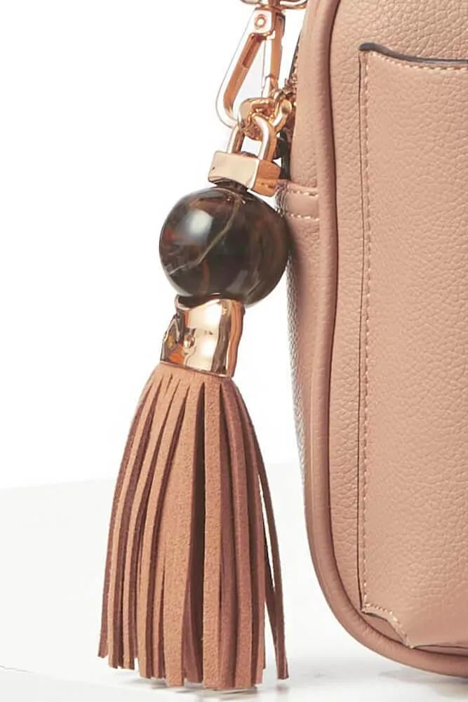 Elise Mocha Portrait Camera Crossbody
