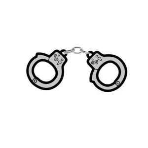 Enamel Pin: Handcuffs - Grey/Black