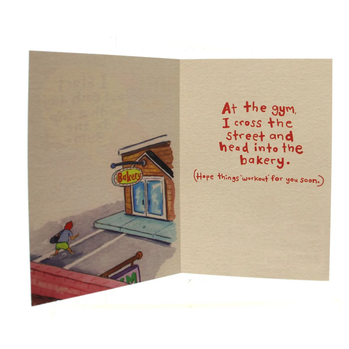Encouragement & Support Card: I start out each day...trip to the gym