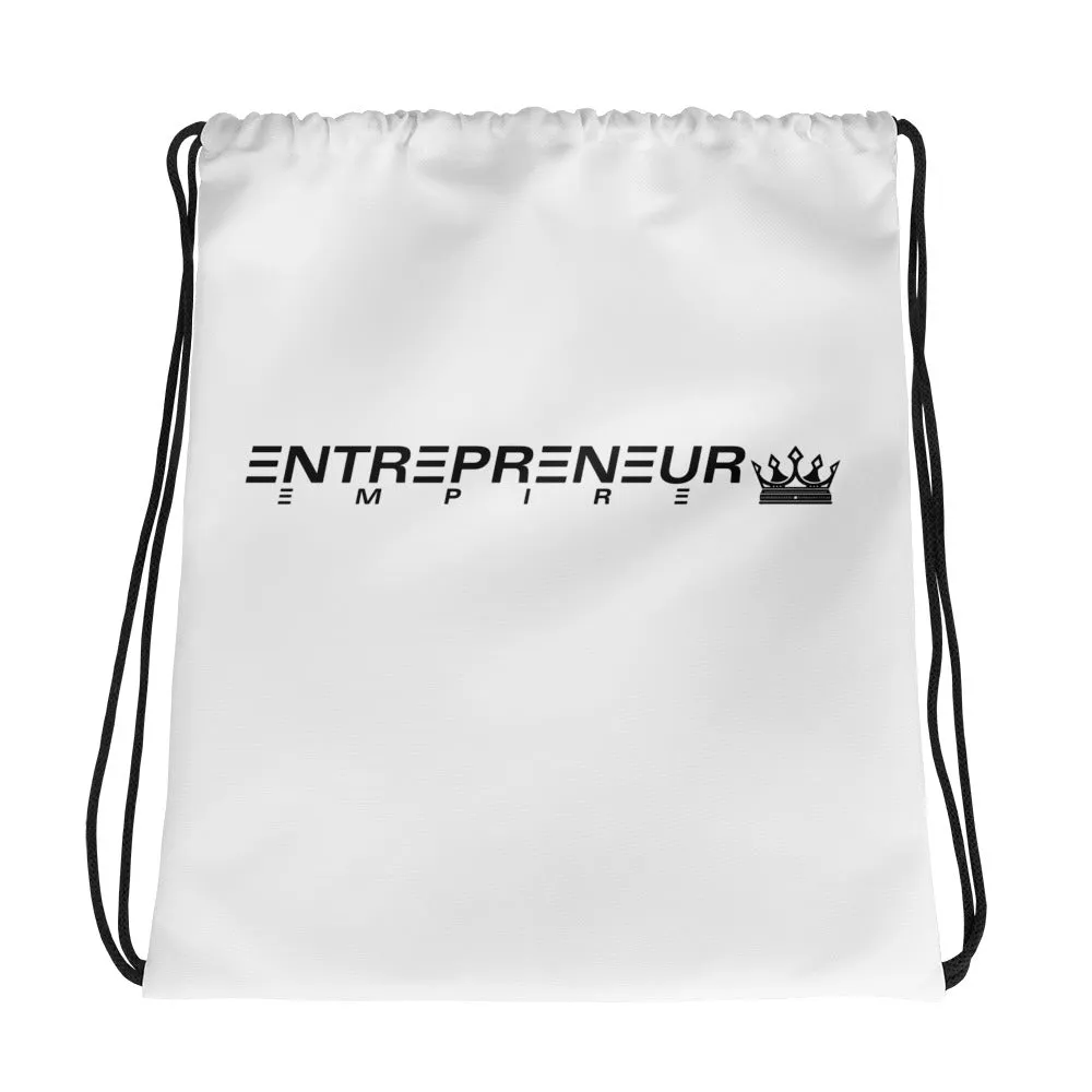 Entrepreneur Empire Drawstring bag -White