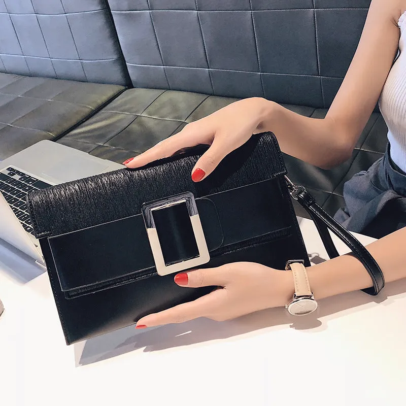 Envelope Bag Contrast Color Chain Bag Ladies Clutch Bag