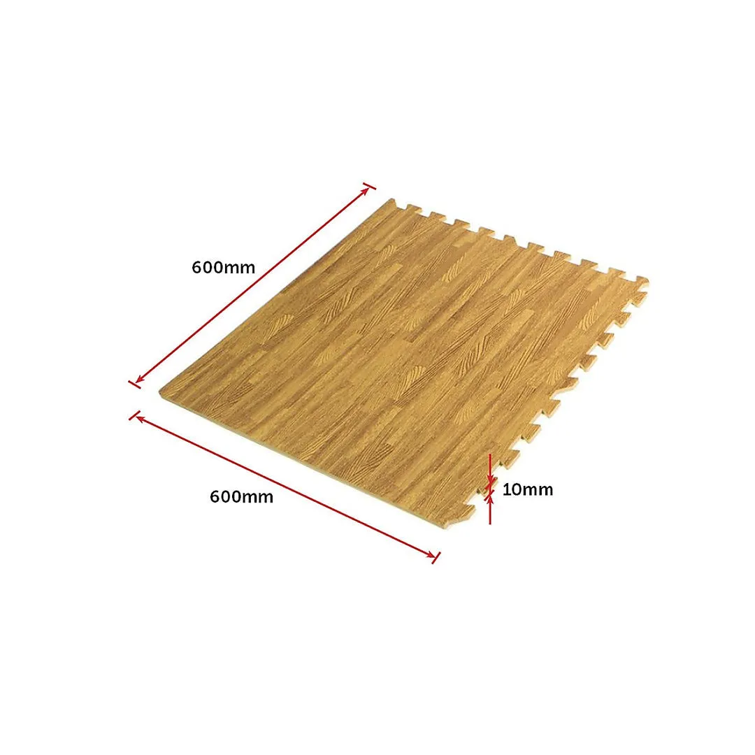 Eva Foam | Gym Flooring Puzzle Mats - Wood Style