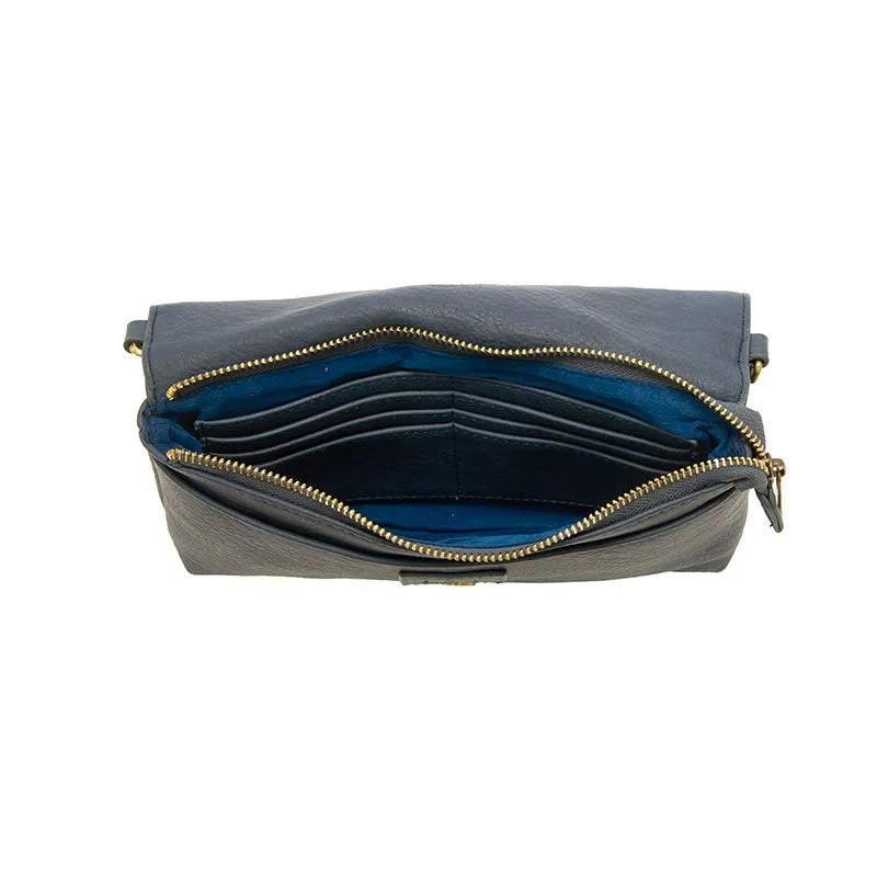 Everly Organizer Flap Crossbody in Bright Navy
