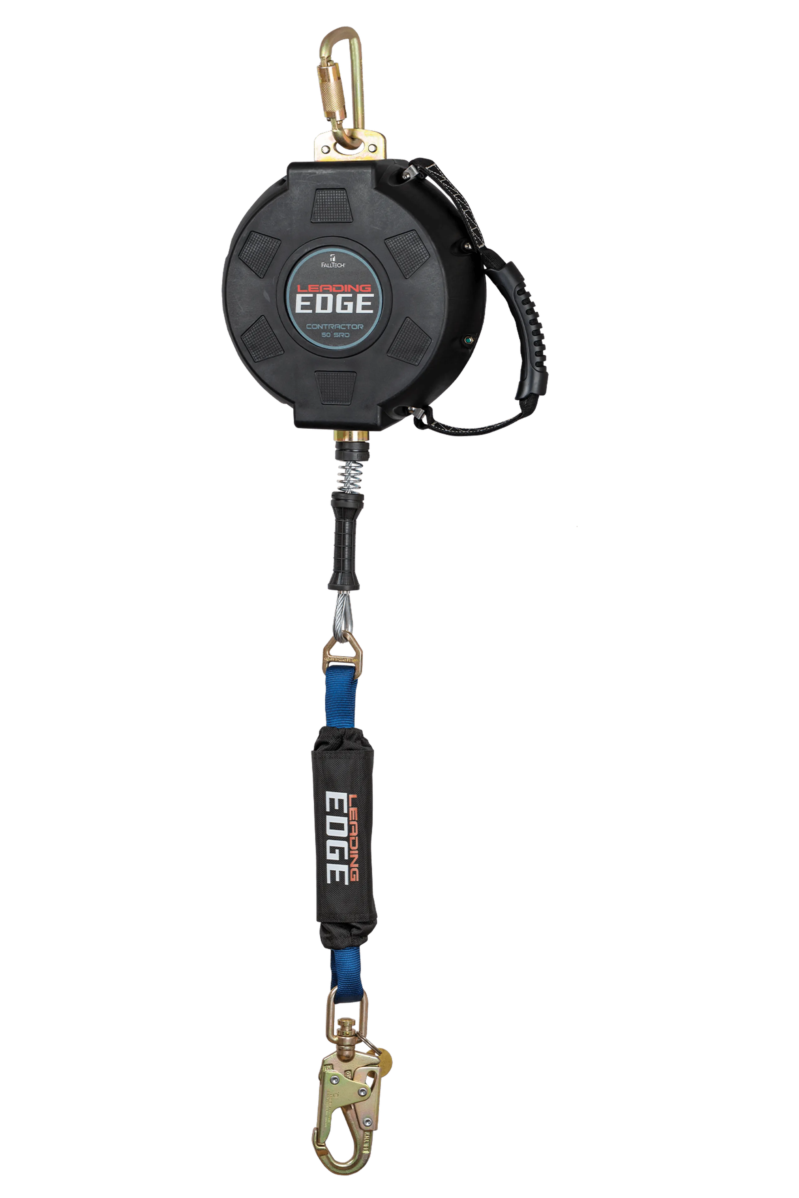 FallTech 727650LE Contractor Leading Edge SRL with 50' Galvanized Steel Cable and Anchorage Carabiner (each)
