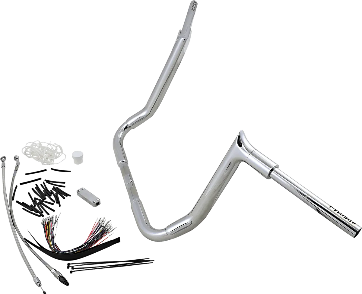 Fat Baggers, Inc. 809114 1-1/2in. EZ Install Pointed Top Handlebar Kit - Chrome
