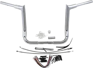 Fat Baggers, Inc. 809114 1-1/2in. EZ Install Pointed Top Handlebar Kit - Chrome