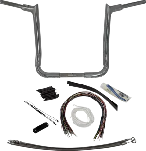 Fat Baggers, Inc. 809116 1-1/2in. EZ Install Pointed Top Handlebar Kit - Chrome