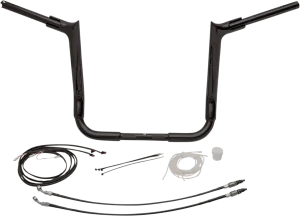 Fat Baggers, Inc. 809214-B 1-1/2in. EZ Install Pointed Top Handlebar Kit - Black