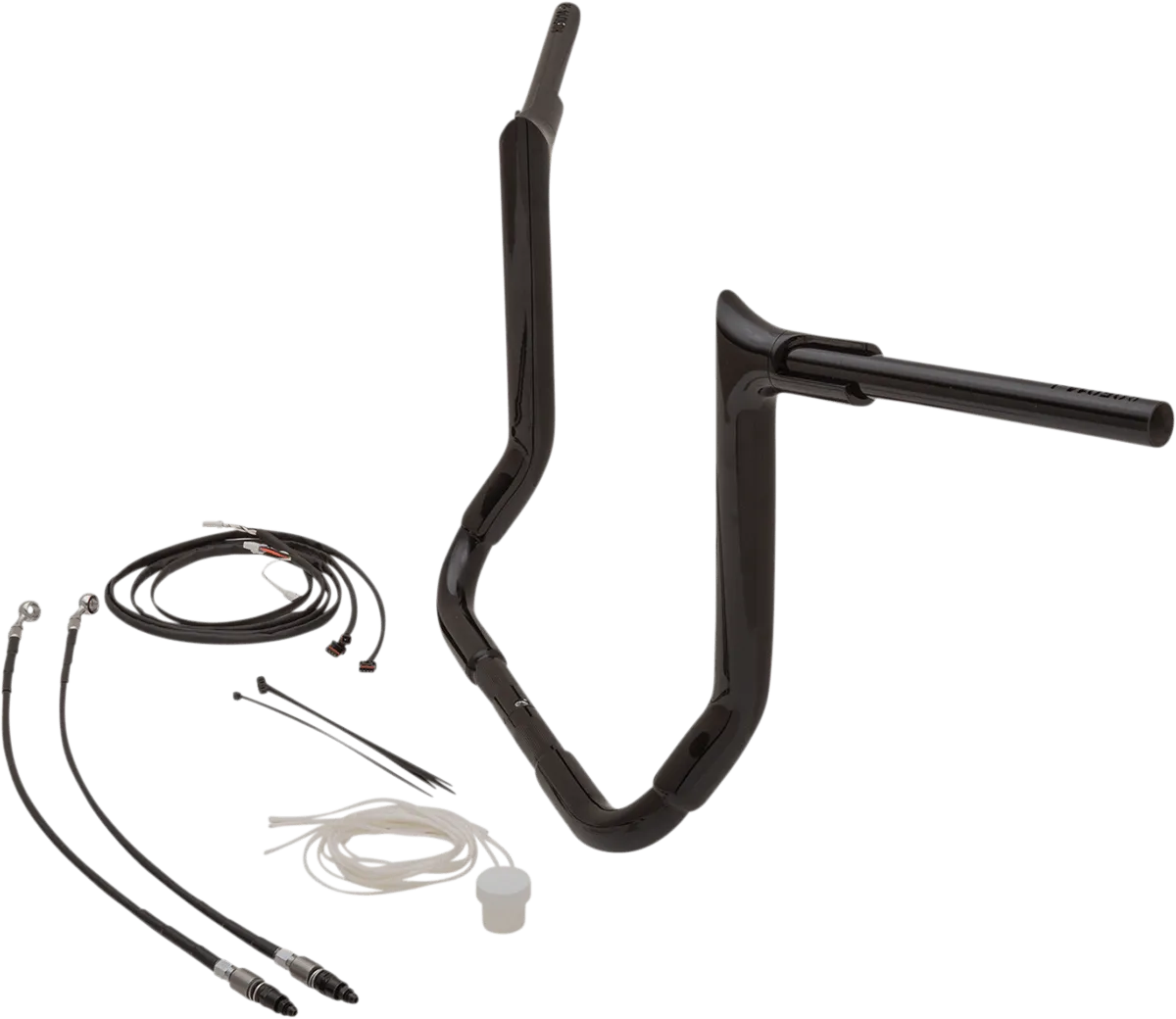 Fat Baggers, Inc. 809214-B 1-1/2in. EZ Install Pointed Top Handlebar Kit - Black