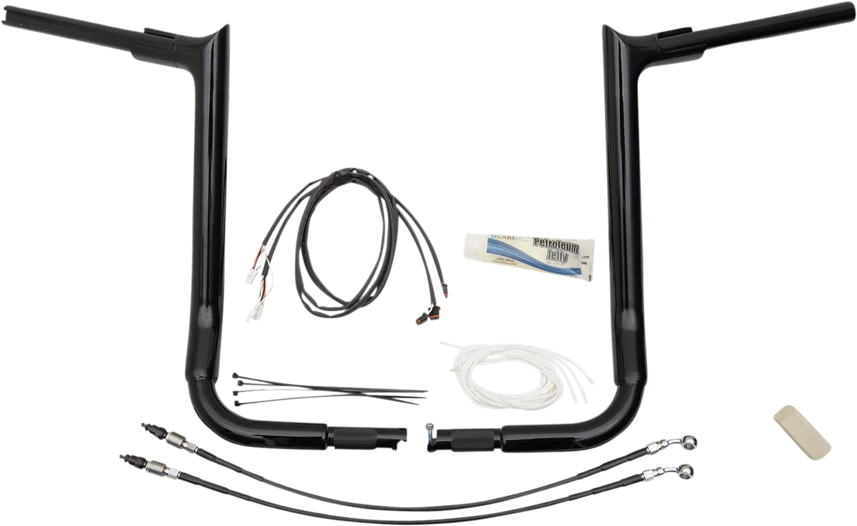 Fat Baggers, Inc. 809216-B 1-1/2in. EZ Install Pointed Top Handlebar Kit - Black