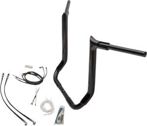 Fat Baggers, Inc. 809216-B 1-1/2in. EZ Install Pointed Top Handlebar Kit - Black