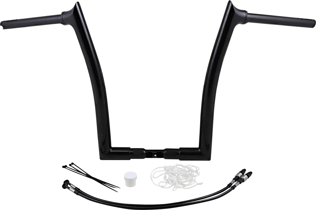 Fat Baggers, Inc. 809316-B 1-1/2in. EZ Install Pointed Top Handlebar Kit - Black