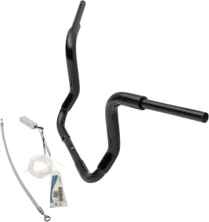 Fat Baggers, Inc. 809412-B 1-1/2in. EZ Install Pointed Top Handlebar Kit - Black