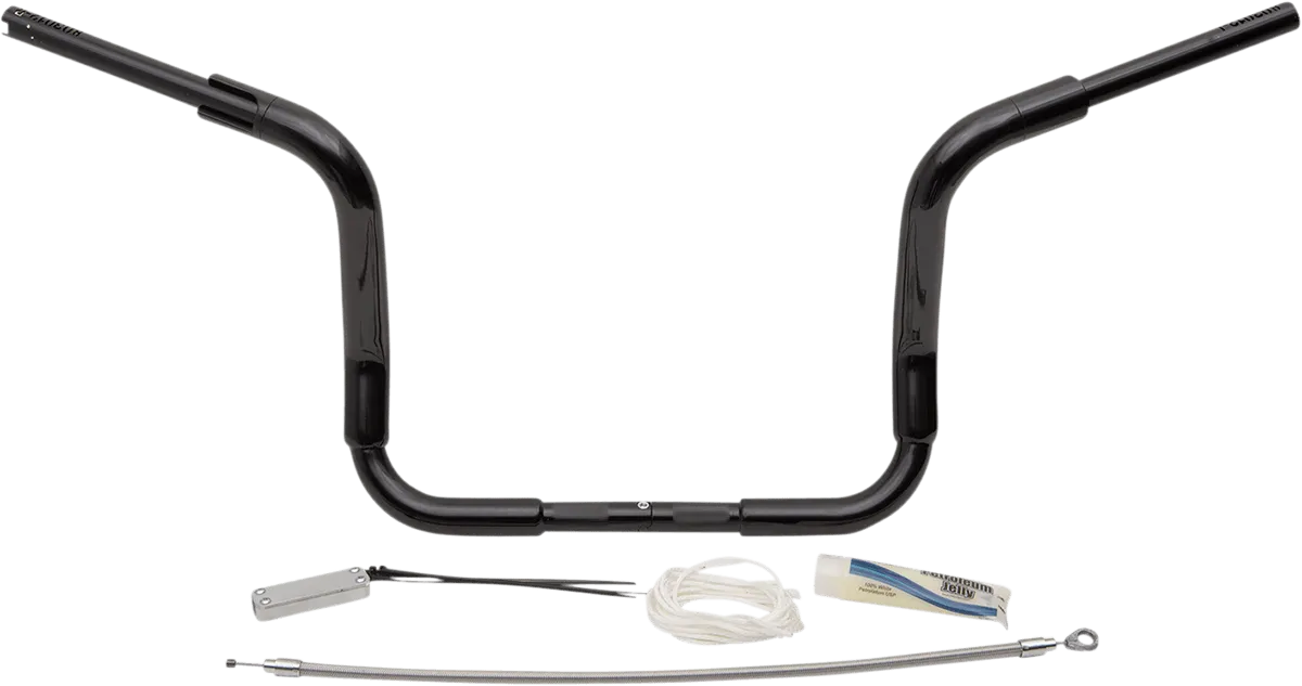 Fat Baggers, Inc. 809412-B 1-1/2in. EZ Install Pointed Top Handlebar Kit - Black