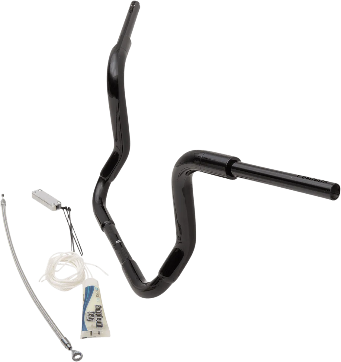 Fat Baggers, Inc. 809412-B 1-1/2in. EZ Install Pointed Top Handlebar Kit - Black