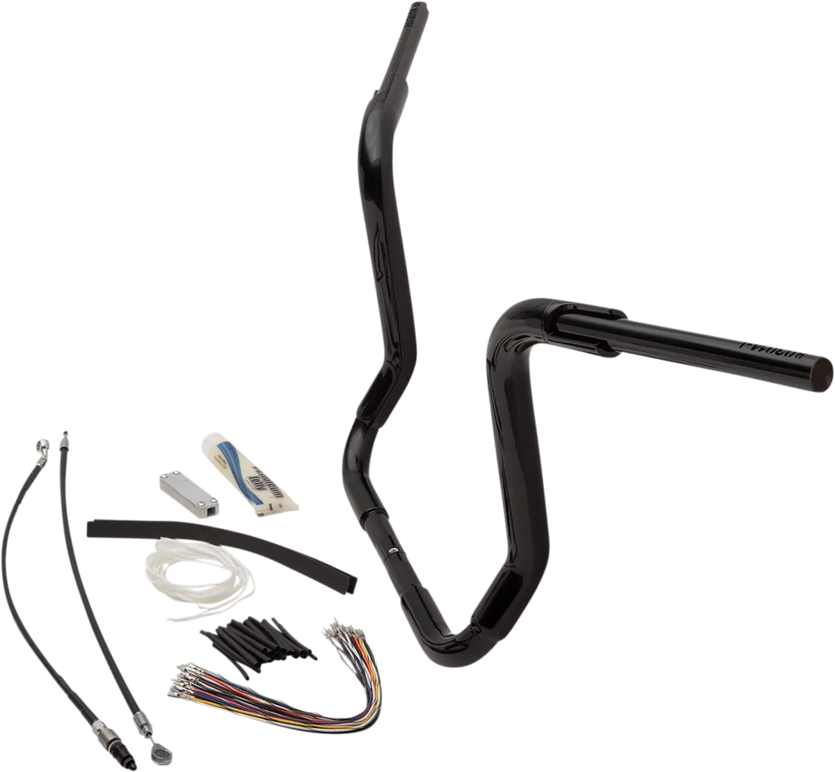 Fat Baggers, Inc. 809414-B 1-1/2in. EZ Install Pointed Top Handlebar Kit - Black