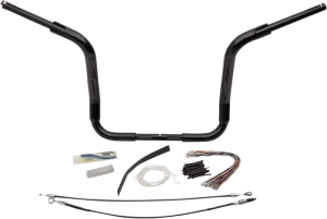 Fat Baggers, Inc. 809414-B 1-1/2in. EZ Install Pointed Top Handlebar Kit - Black