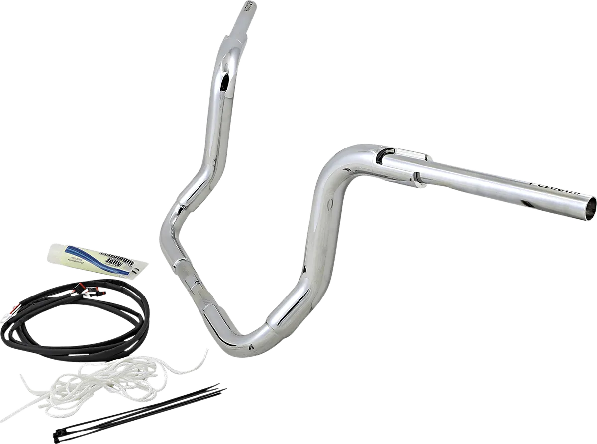 Fat Baggers, Inc. 809512 1-1/2in. EZ Install Pointed Top Handlebar Kit - Chrome