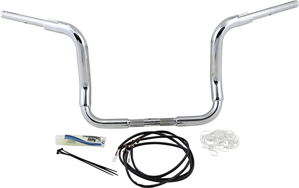 Fat Baggers, Inc. 809512 1-1/2in. EZ Install Pointed Top Handlebar Kit - Chrome