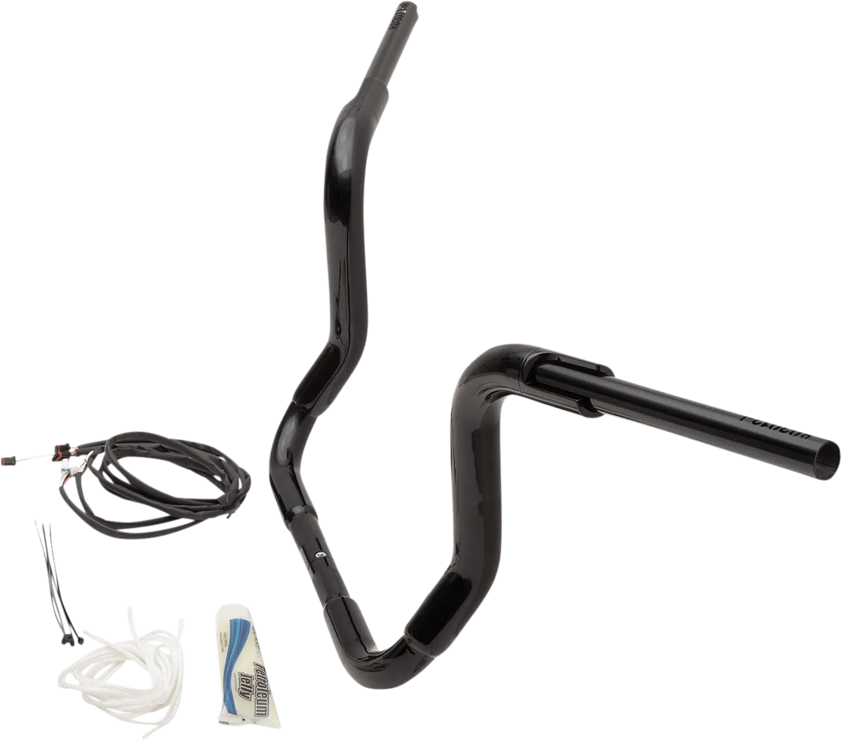 Fat Baggers, Inc. 809512-B 1-1/2in. EZ Install Pointed Top Handlebar Kit - Black