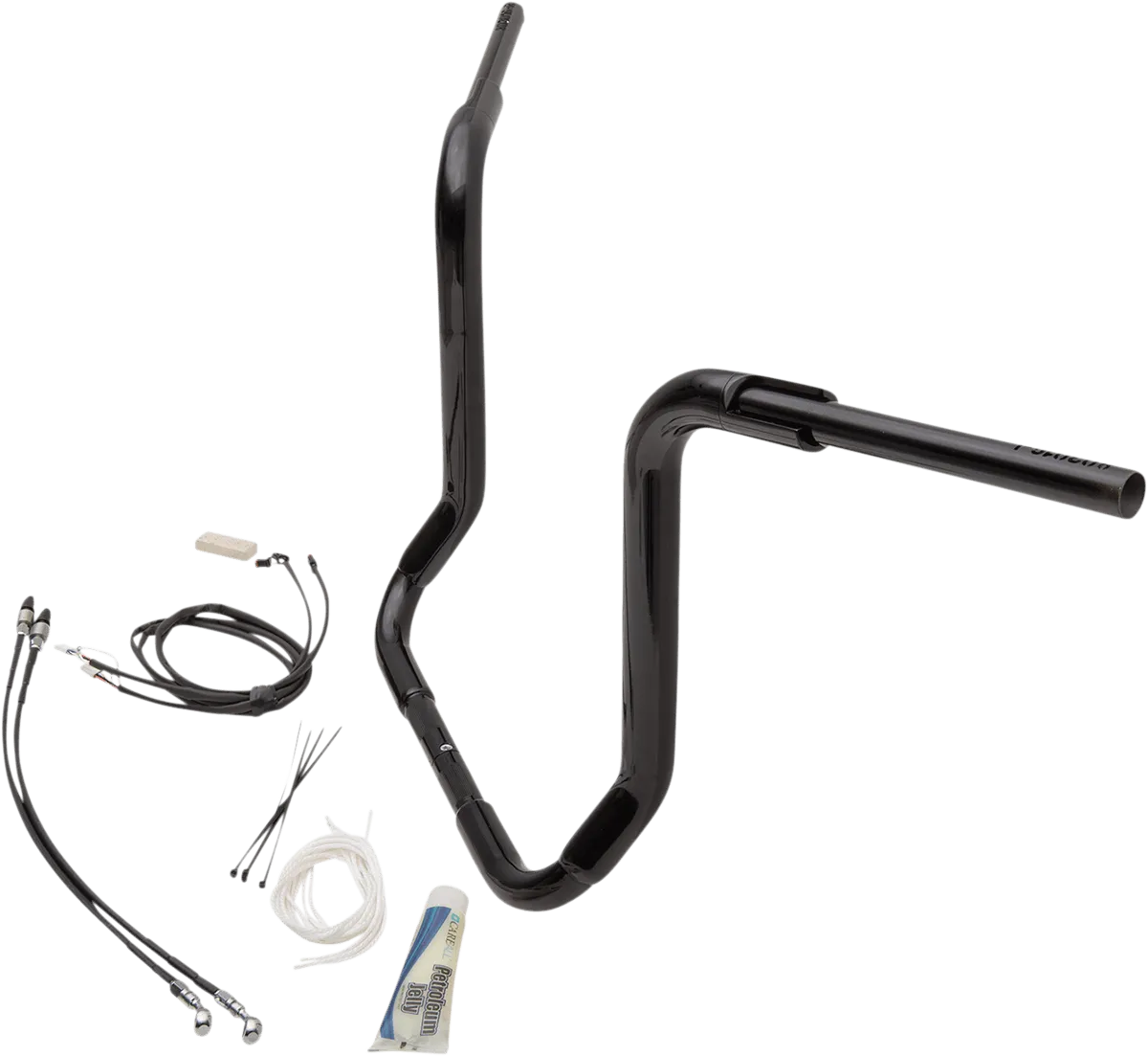 Fat Baggers, Inc. 809516-B 1-1/2in. EZ Install Pointed Top Handlebar Kit - Black