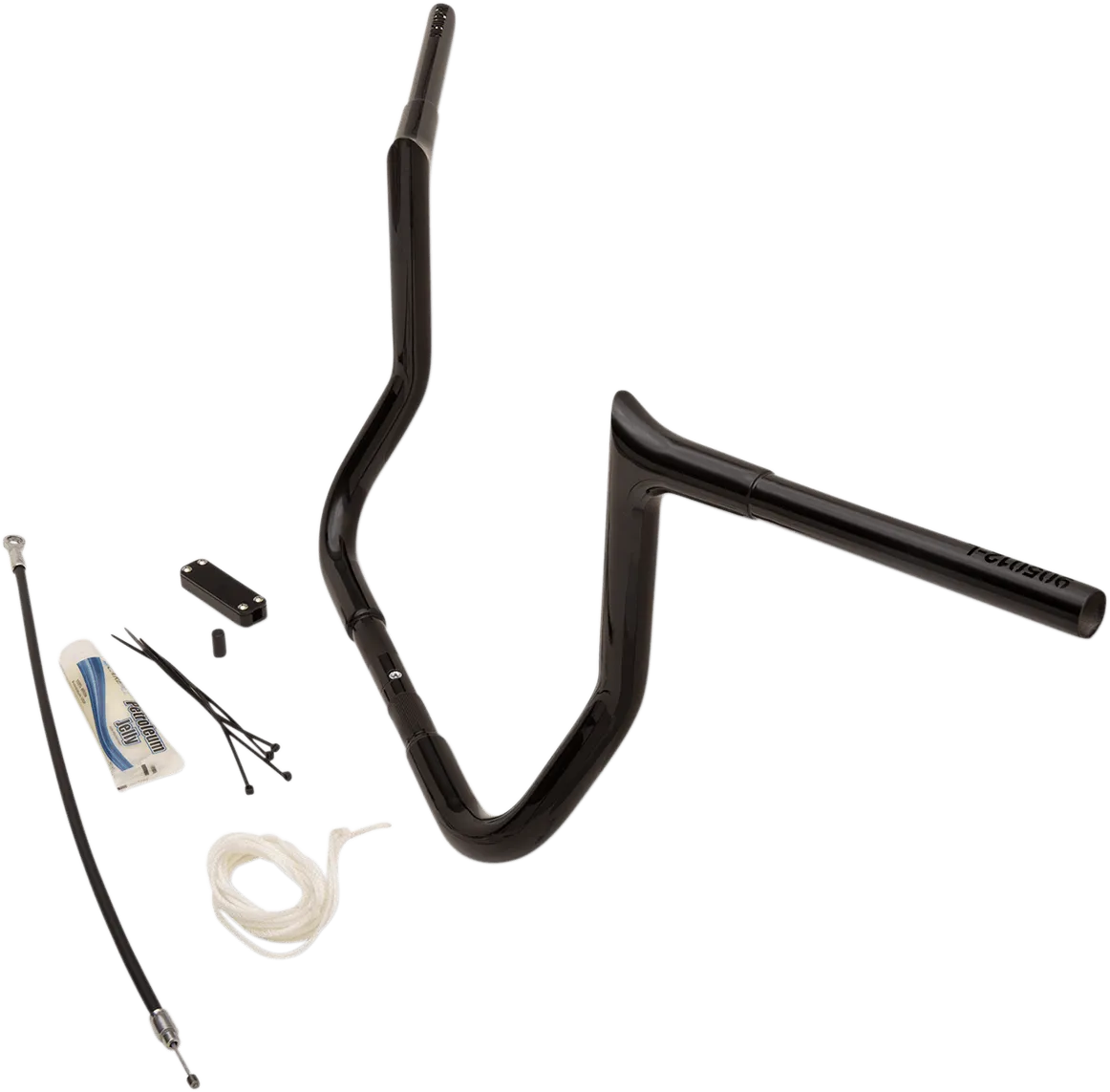 Fat Baggers, Inc. 909112-B 1-1/4in. EZ Install Handlebar Kit with Pointed Top Handlebars - Gloss Black