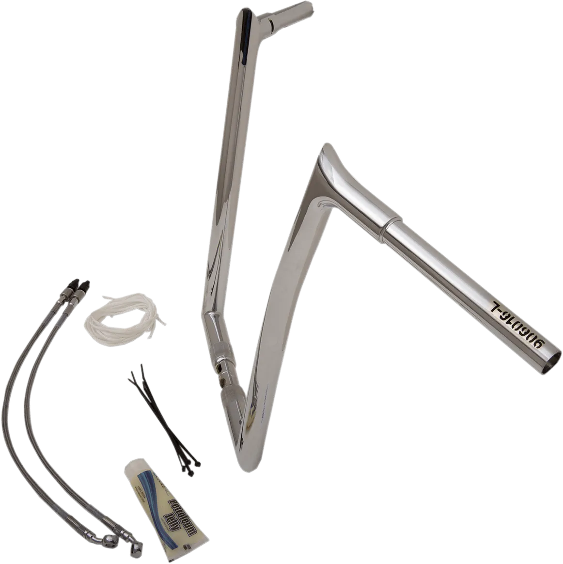 Fat Baggers, Inc. 909316 1-1/4in. EZ Install Handlebar Kit with Pointed Top Handlebars - Chrome